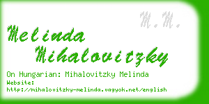 melinda mihalovitzky business card